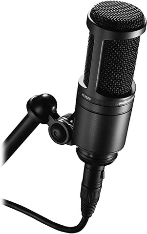 Audio-Technica AT2020 Cardioid Condenser Studio XLR Microphone, Black