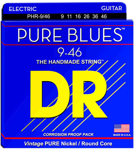 DR Strings Pure Blues Pure Nickel Wrap Round Core 9/46 PHR-9