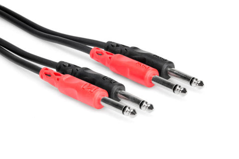 Stereo Interconnect Dual 1/4 in TS to Same 2 m CPP-202