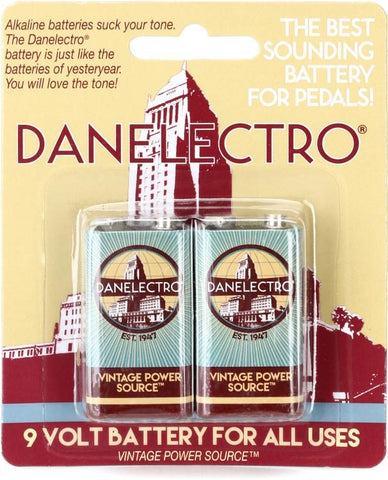 Danelectro DB-2 Vintage 9V Battery (2-pack)