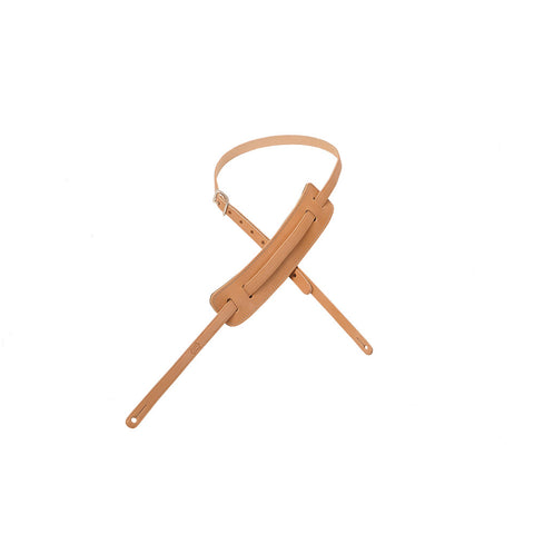 Levy's 5/8″ Veg-tan Leather Guitar Strap - Natual - M25-NAT