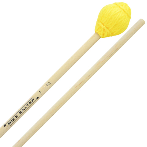 Vic Firth Mike Balter Ensemble Series Hard Yellow Marimba Mallets with Birch Handles, B11B