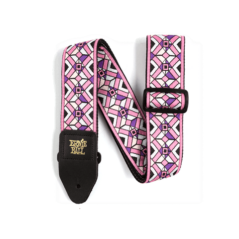 Ernie Ball Kaleidoscope Pink Jacquard Strap P04658