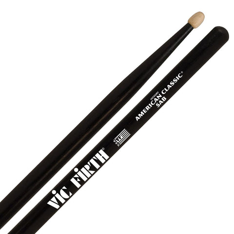 Vic Firth 5AB American Classic Black 5A Wood Tip Drumsticks
