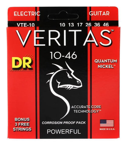 DR Strings VTE-10 Veritas Electric Guitar Strings -.010-.046