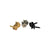 D'Addario Solid Brass End Pins - Black (Pair) PWEP102