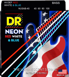 DR Strings HI-DEF NEON Bass Guitar Strings NUSAB-45