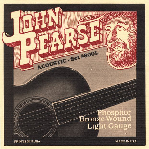 John Pearse 600L Bronze Acoustic Guitar strings