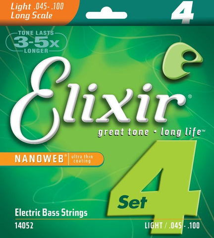 Elixir strings 14052 Bass Guitar strings with Nanoweb Coating