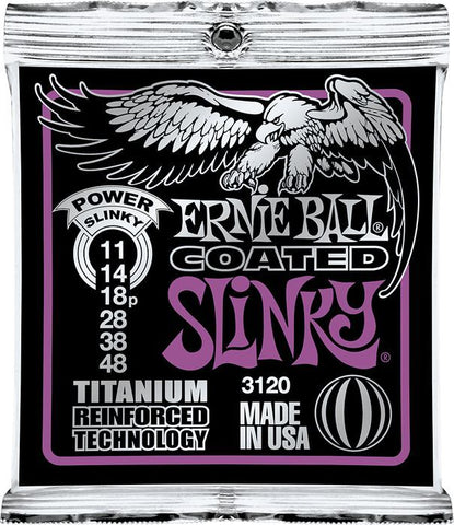 Ernie Ball 3120 Coated Electric Titanium RPS Power Slinky .011 - .048