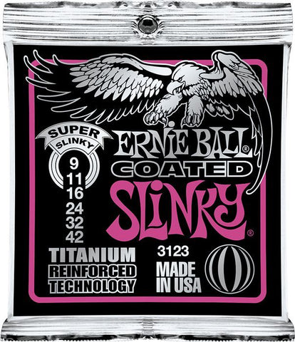 Ernie Ball 3123 Coated Electric Titanium RPS Super Slinky .009 - .042