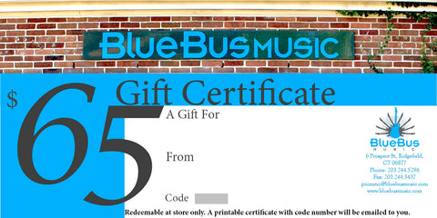 Gift Certificate $65.00