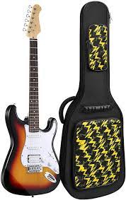 Electric Guitar Bag 39" - Yellow Lightning Shape & Black