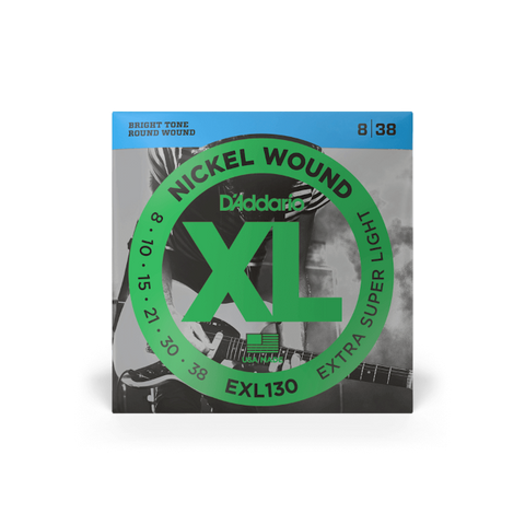 DAddario EX130 Nickel Wound, Extra Super Light, 8-38