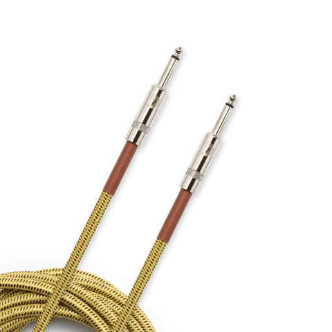 D'Addario Braided Instrument Cable, 10' - Tweed, PW-BG-10TW
