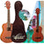 Oscar Schmidt OU2PAK Concert Ukulele with Gig Bag and DVD