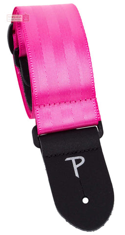 Perri's Leathers 2” Pink Seatbelt Guitar Strap, 1692