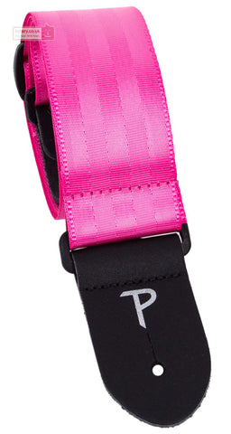 Perri's Leathers 2” Pink Seatbelt Guitar Strap, 1692