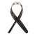 D'Addario Leather Laced Guitar Strap, Black L25S1504