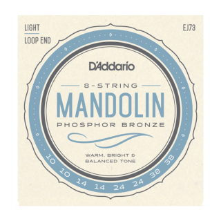 D'Addario EJ73 Mandolin Strings, Phosphor Bronze, Light, 10-38 EJ73