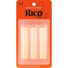 Rico by D'Addario Tenor Sax Reeds, Strength 2.5, 3-pack RKA0325