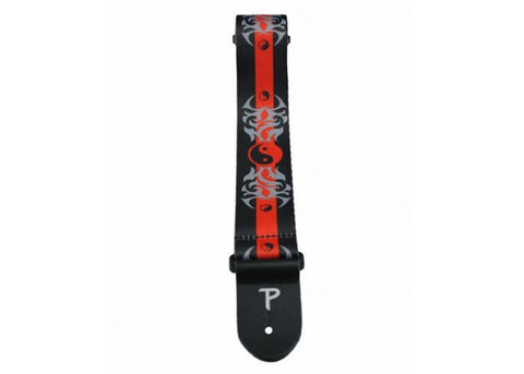 PERRI'S LPCP-2012 POLYESTER YIN YANG 2" GUITAR STRAP