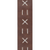D'Addario Leather Guitar Strap, Decorative Stitch L25W1501