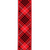 D'Addario Woven Guitar Strap, Tartan, Red, Black, and White T20W1504